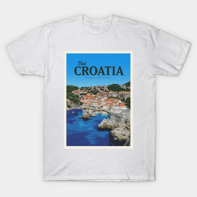 Visit Croatia T-Shirt by Mercury Club